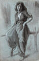 Ayakta Şalvar Kadın - Standing Woman in Baggy Trousers